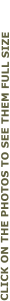 CLICK ON THE PHOTOS TO SEE THEM FULL SIZE